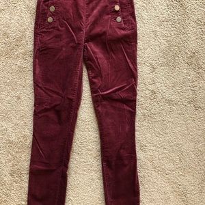 Ann Taylor LOFT High Waisted Modern Skinny Velvet Pants